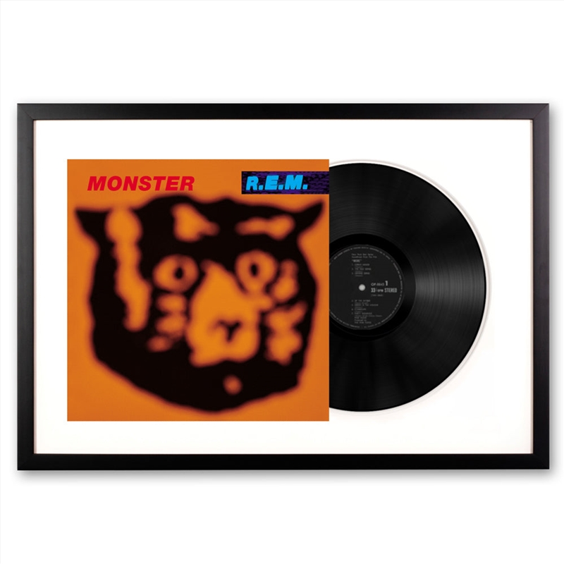 Framed R.E.M - Monster - Double Vinyl Album Art/Product Detail/Decor