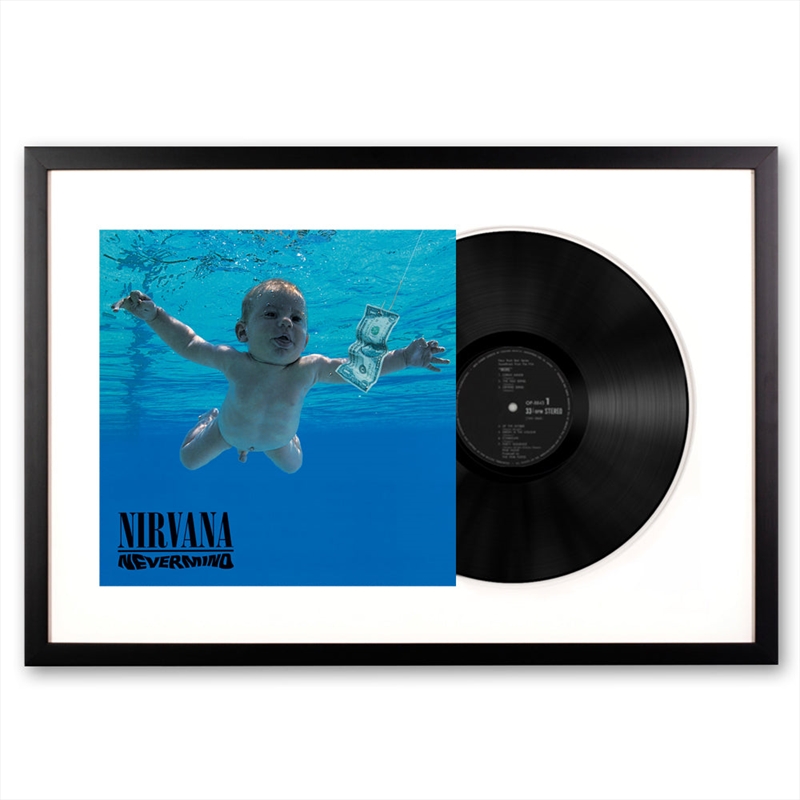Framed Nirvana Nevermind - Vinyl Album Art | Homewares