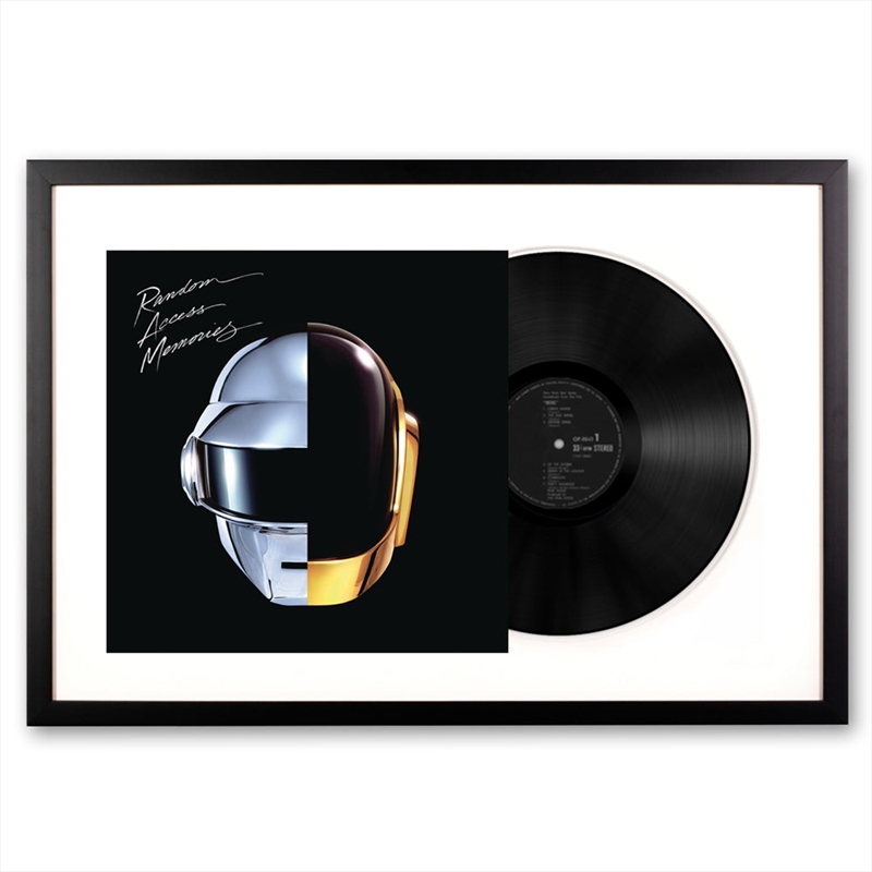 Framed Daft Punk Random Access Memories Vinyl Album Art/Product Detail/Decor