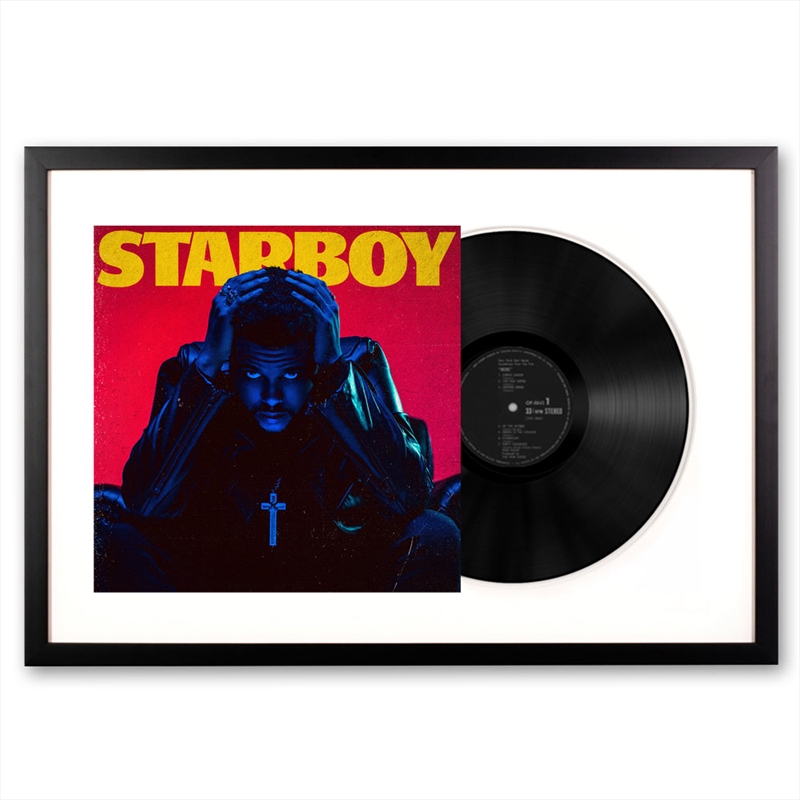Framed The Weeknd Starboy - Double Vinyl Album Art | Homewares