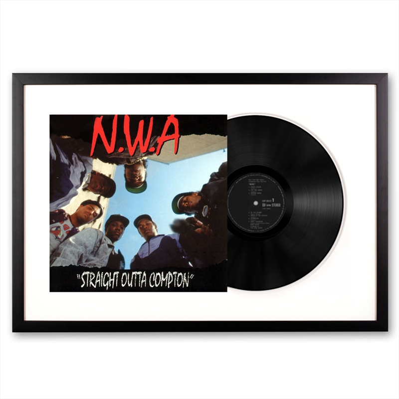 Framed N.W.A. Straight Outta Compton - Vinyl Album Art | Homewares