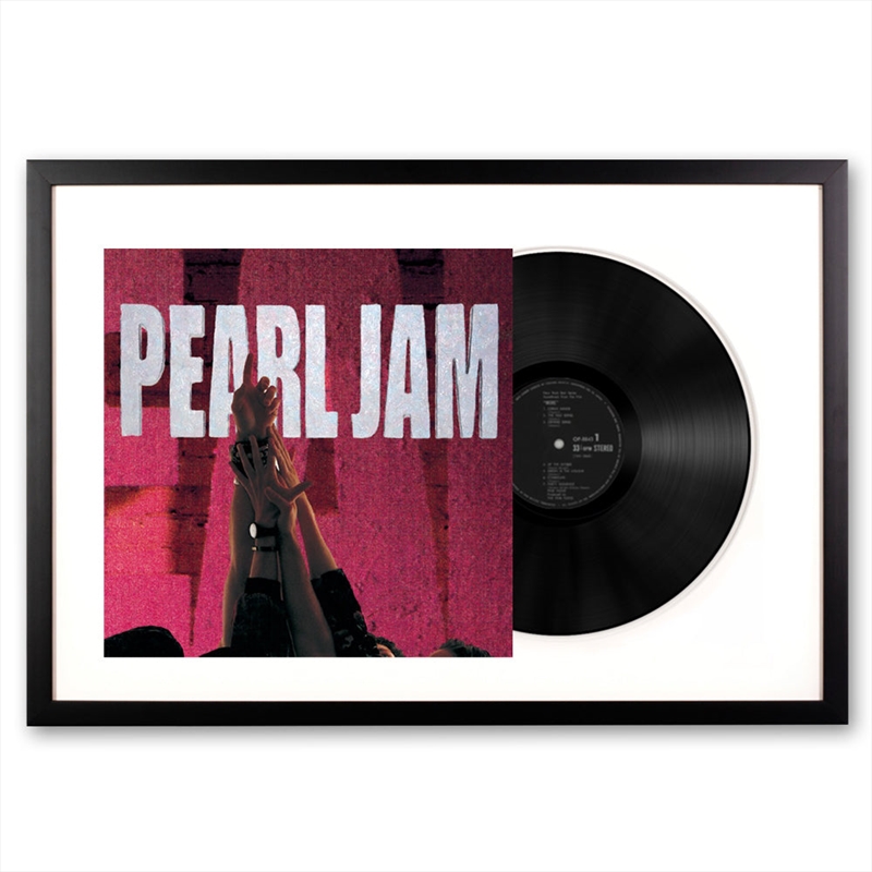 Framed Pearl Jam Ten Vinyl Album Art/Product Detail/Decor