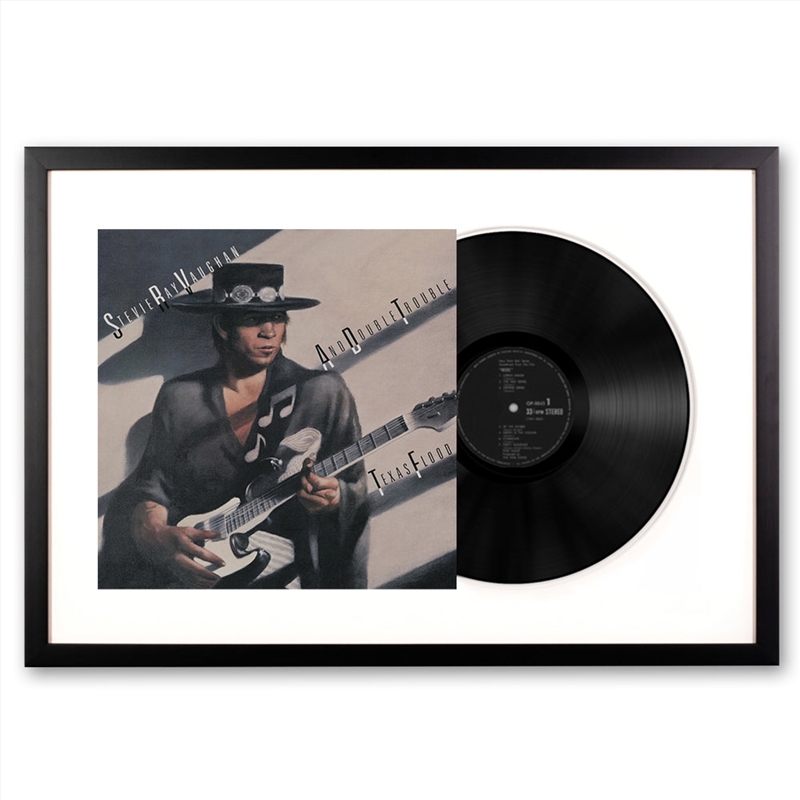 Framed Stevie Ray Vaughan Texas Food Vinyl Album Art/Product Detail/Decor