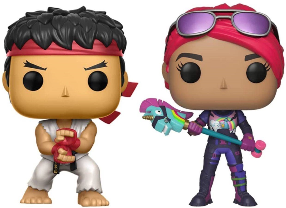 Street Fighter x Fortnite - Ryu & Brite Bomber US Exclusive Pop! 2-Pack [RS]/Product Detail/Convention Exclusives