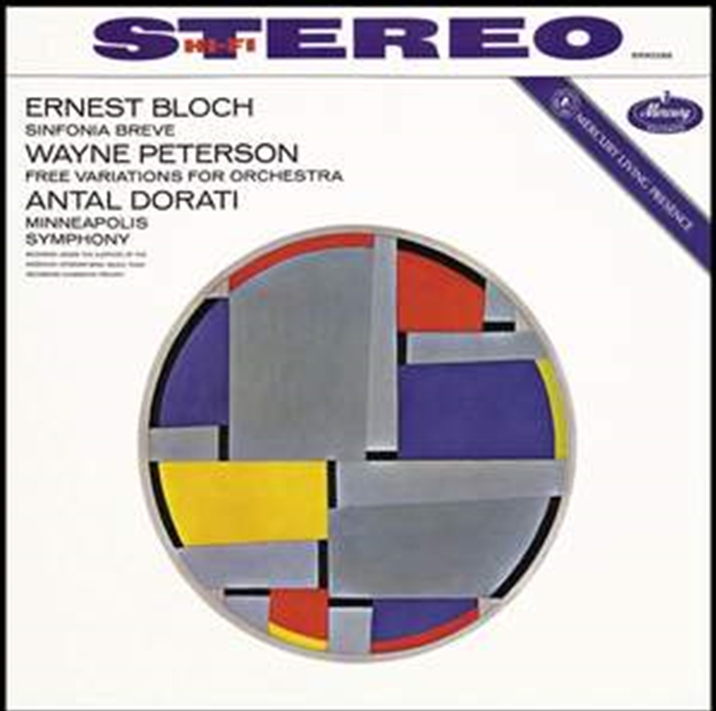 Bloch - Sinfonia Breve & Wayne Peterson - Variations For Orchestra/Product Detail/Classical
