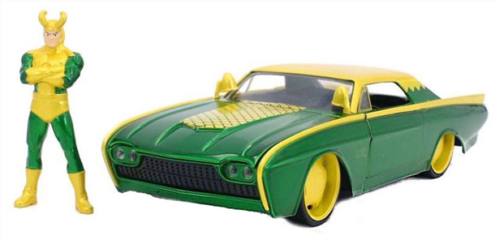Marvel Comics - Loki & 1963 Ford Thunderbird 1:24 Scale/Product Detail/Figurines