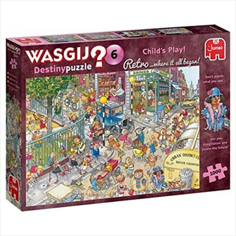Wasgij 1000 Piece Puzzle - Destiny Retro Childs Play (JUMBO)/Product Detail/Jigsaw Puzzles