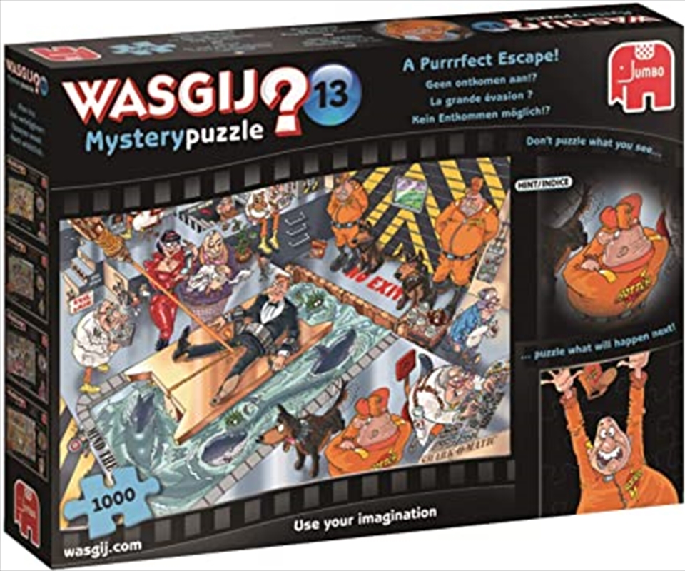 Wasgij 1000 Piece Puzzle - Mystery A Purr-Fect Escape/Product Detail/Jigsaw Puzzles