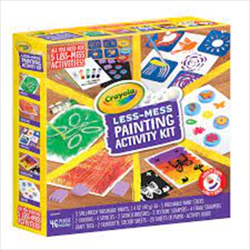 Crayola Less Mess Painting Activity Kit | Merchandise