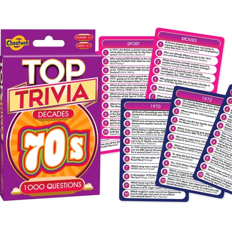 Top Trivia Decades - 70's/Product Detail/Card Games