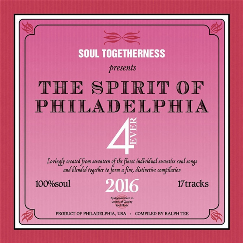 Spirit Of Philadelphia Vol 4/Product Detail/R&B