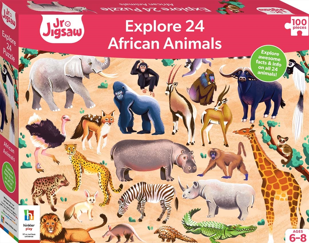 Junior Jigsaw Explore 24: African Animals | Merchandise