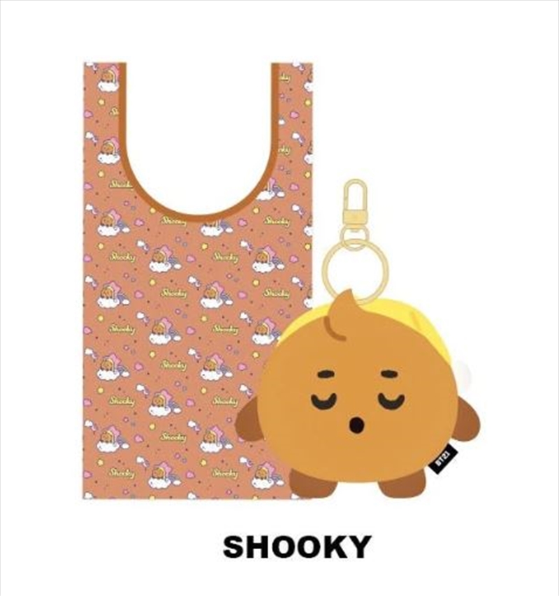 BT21 Eco Bag With Doll - Shooky | Apparel