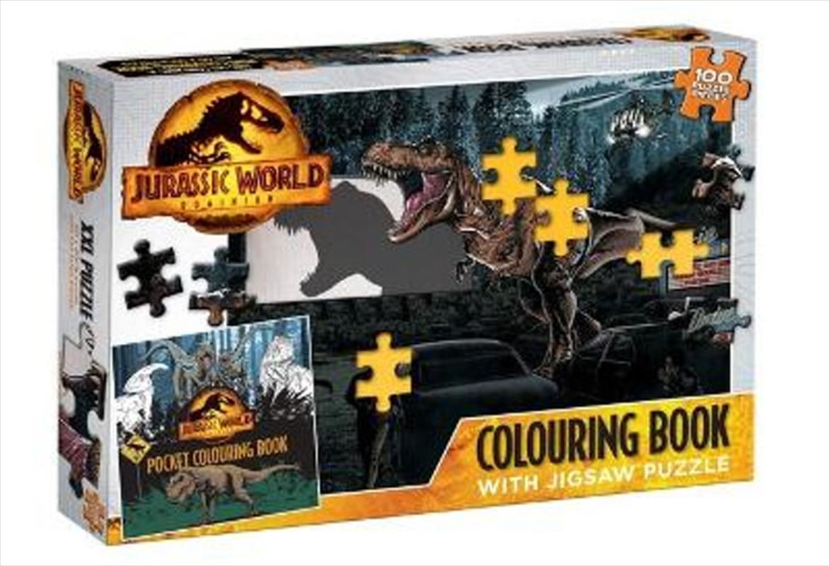 Jurassic World Dominion Colouring Book with Jigsaw Puzzle/Product Detail/Kids Colouring