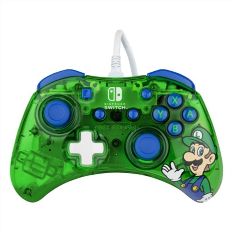 PDP Switch Rock Candy Wired Controller Luigi Green/Product Detail/Consoles & Accessories