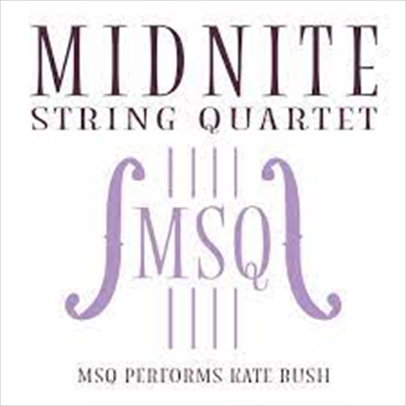 MSQ Performs Kate Bush/Product Detail/Specialist