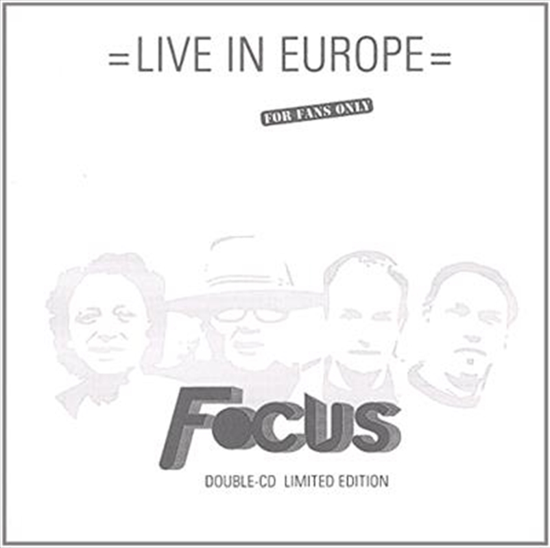Live In Europe/Product Detail/Rock