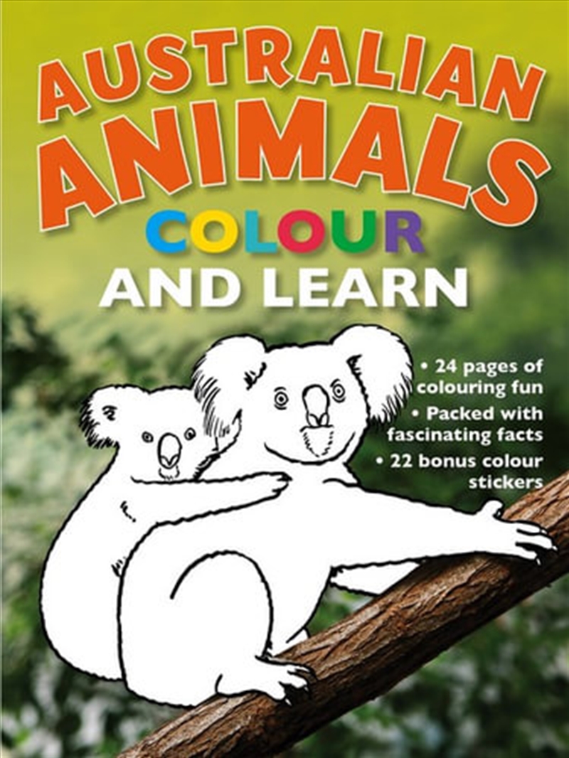 Australian Animals Colour and Learn/Product Detail/Kids Colouring