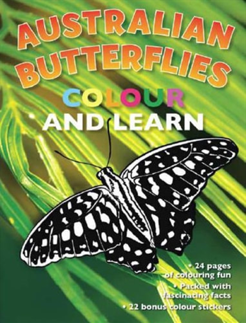 Australian Butterflies Colour and Learn | Paperback Book