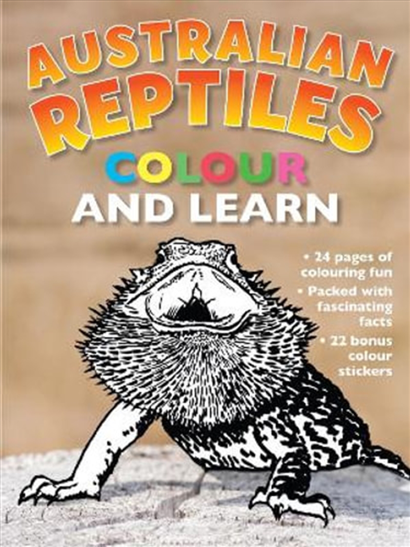 Australian Reptiles Colour and Learn | Paperback Book