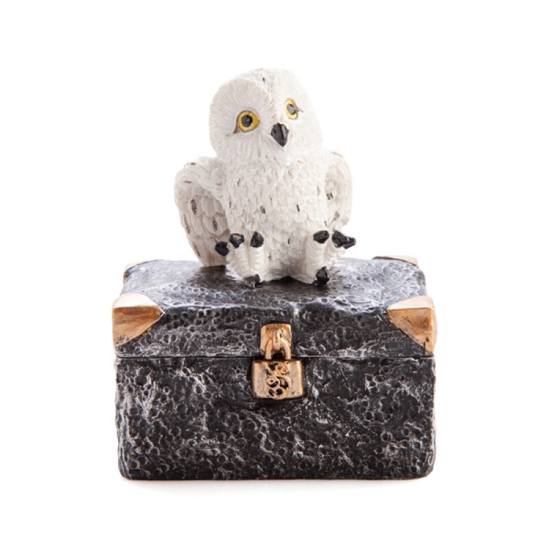 Snowy Owl Metal Chest Trinket Box/Product Detail/Decor