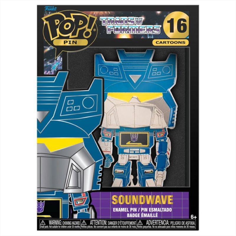 Transformers (TV) - Soundwave 4" Pop! Enamel Pin | Merchandise