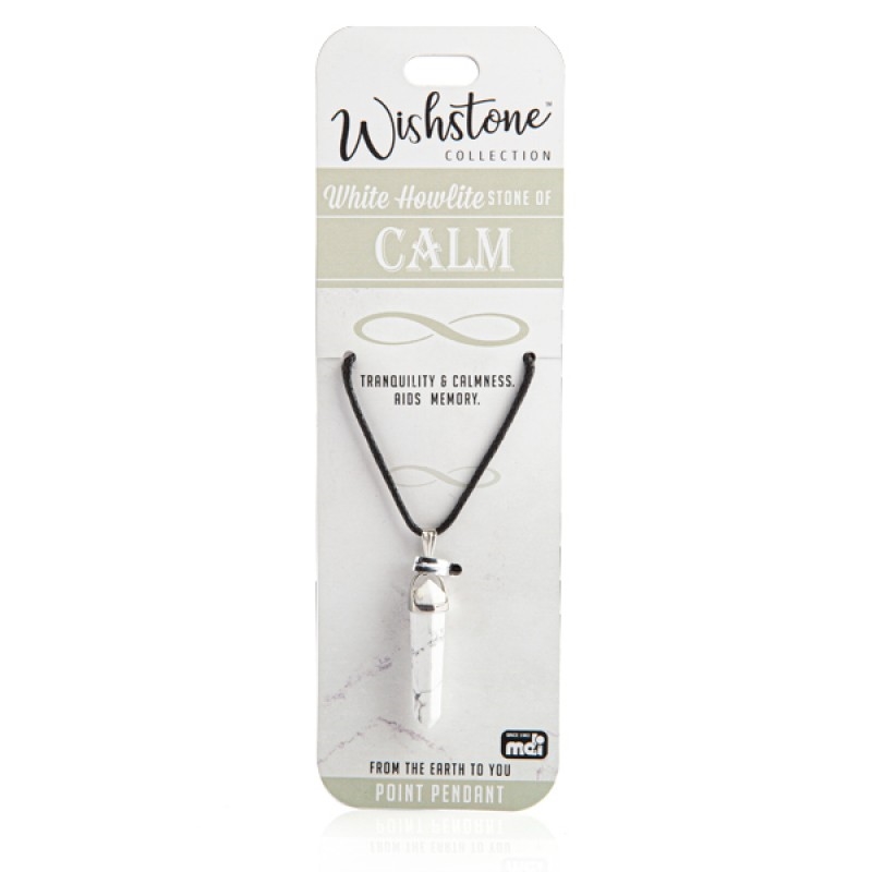 Wishstone Collection White Howlite Point Pendant/Product Detail/Jewellery