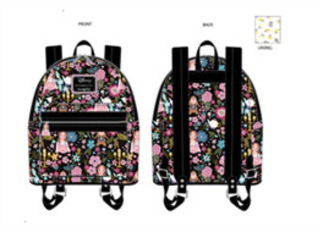 Loungefly Beauty & the Beast (1991) - Belle Floral Mini Backpack/Product Detail/Bags