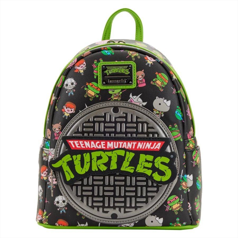 Loungefly Teenage Mutant Ninja Turtles (TV 1987) - Sewer Cap Mini Backpack | Apparel