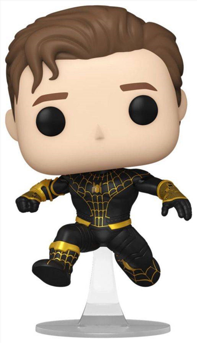 SpiderMan: No Way Home - SpiderMan (Black Suit) Unmasked US Exclusive Pop! Vinyl [RS]/Product Detail/Movies