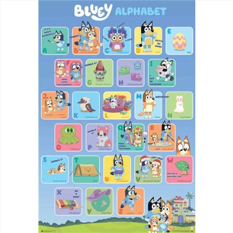 Bluey Abc/Product Detail/Posters & Prints