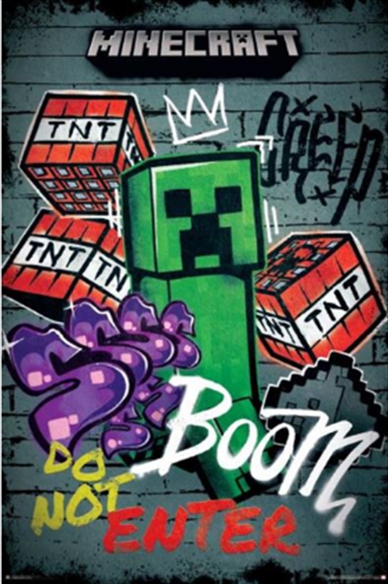 Minecraft - Do Not Enter Graffiti/Product Detail/Posters & Prints