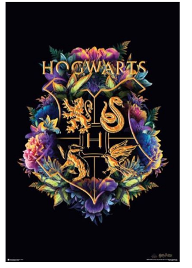 Harry Potter - Floral Crest/Product Detail/Posters & Prints