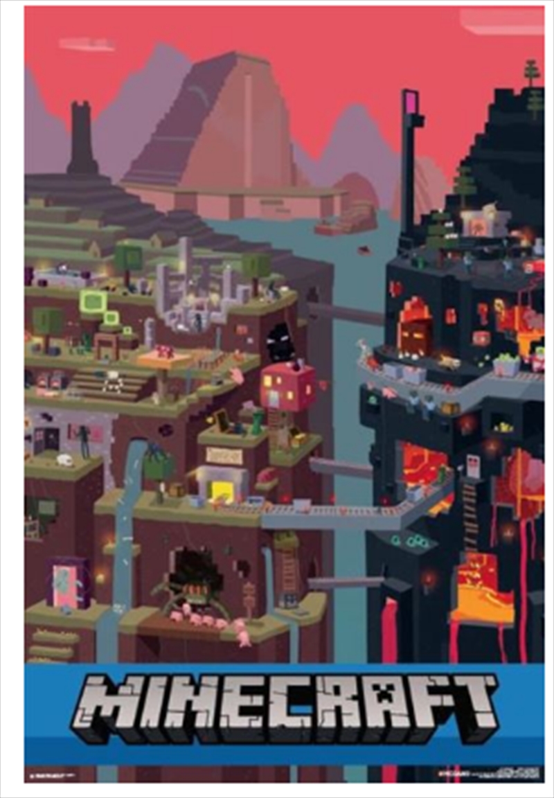 Minecraft - World Red/Product Detail/Posters & Prints