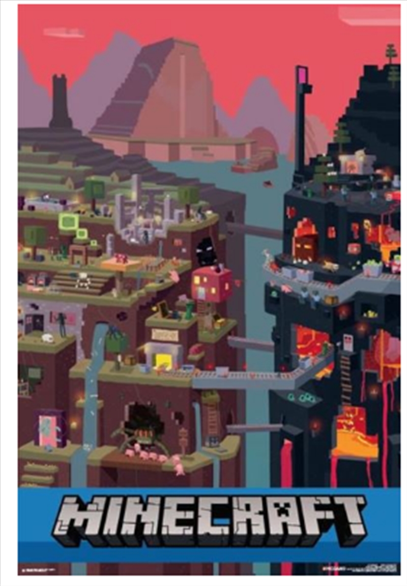 Minecraft - World Red/Product Detail/Posters & Prints