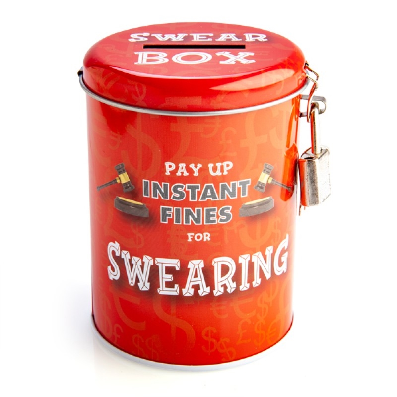 Swearing Fines Money Tin/Product Detail/Decor