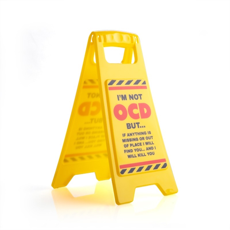Ocd Desk Warning Sign/Product Detail/Novelty & Gifts