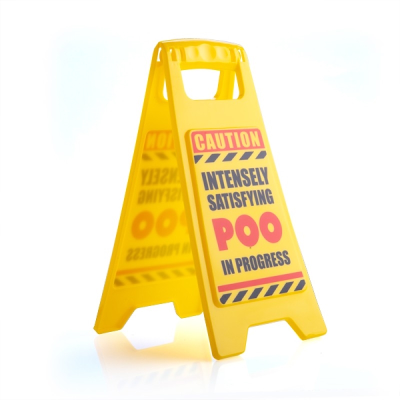 Poo In Progress Warning Sign/Product Detail/Novelty & Gifts