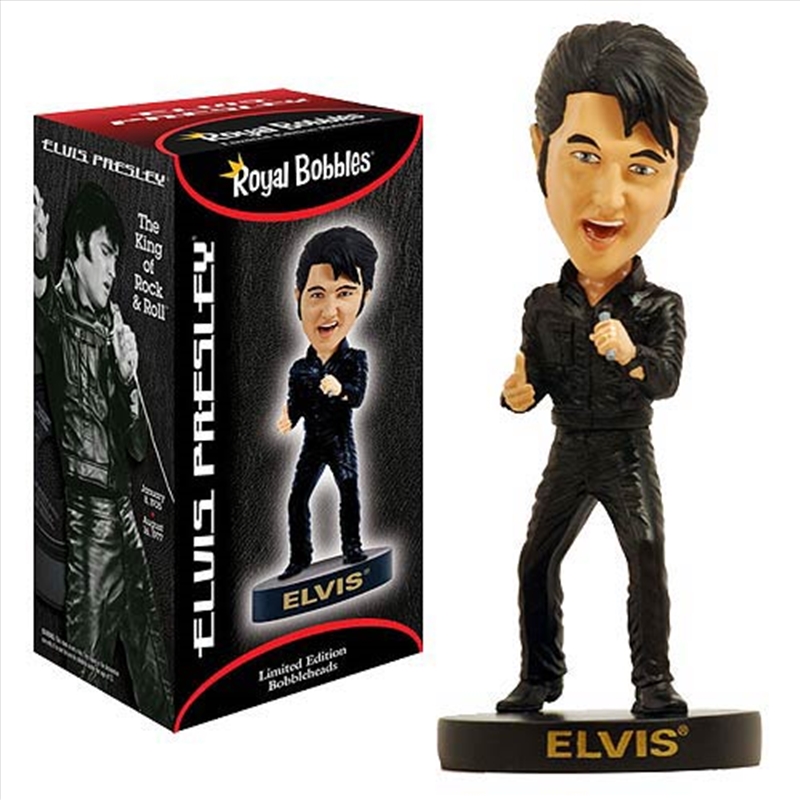 Elvis Presley - Black Leather 68 Comeback Special Bobble Head/Product Detail/Figurines