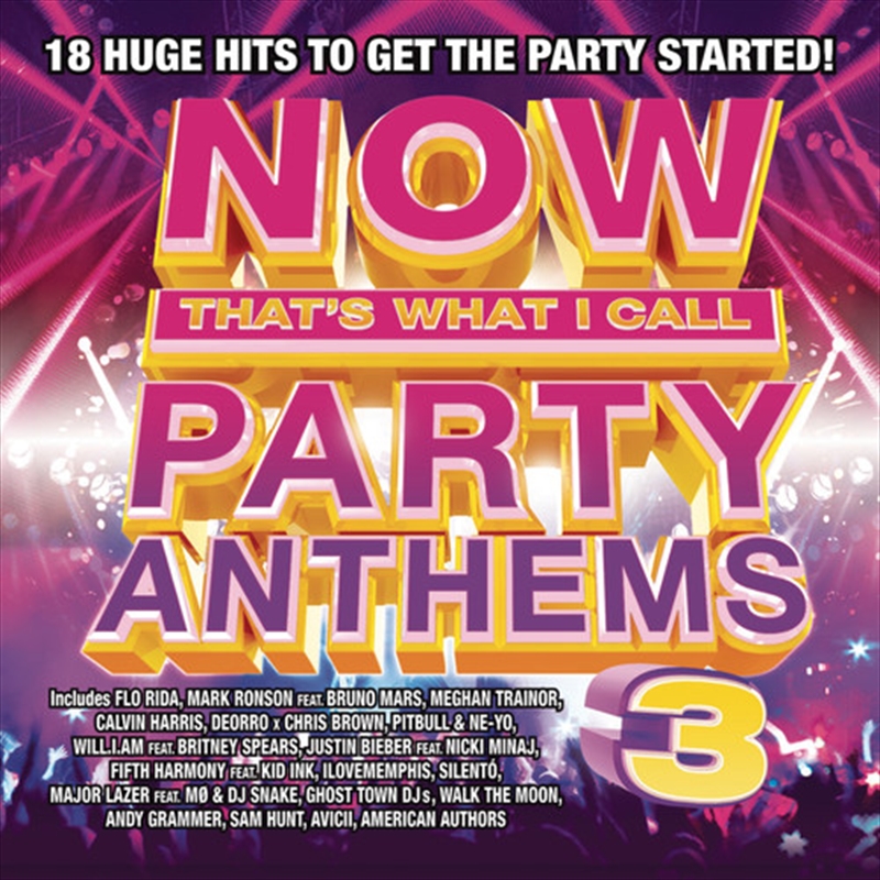 Now That's What I Call Party Anthems 3/Product Detail/Pop