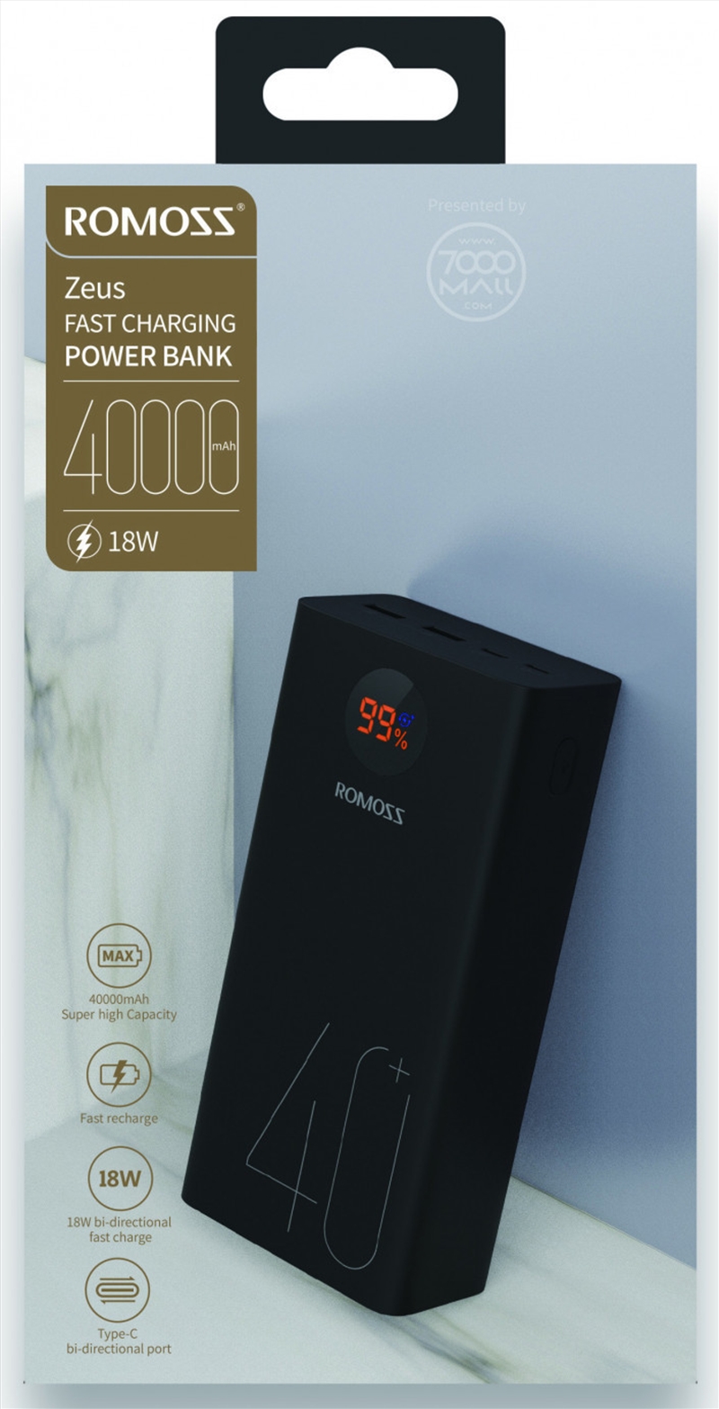 Romoss Power Bank Zeus PEA40 40,000 mAh Fast Charging/Product Detail/Power Adaptors