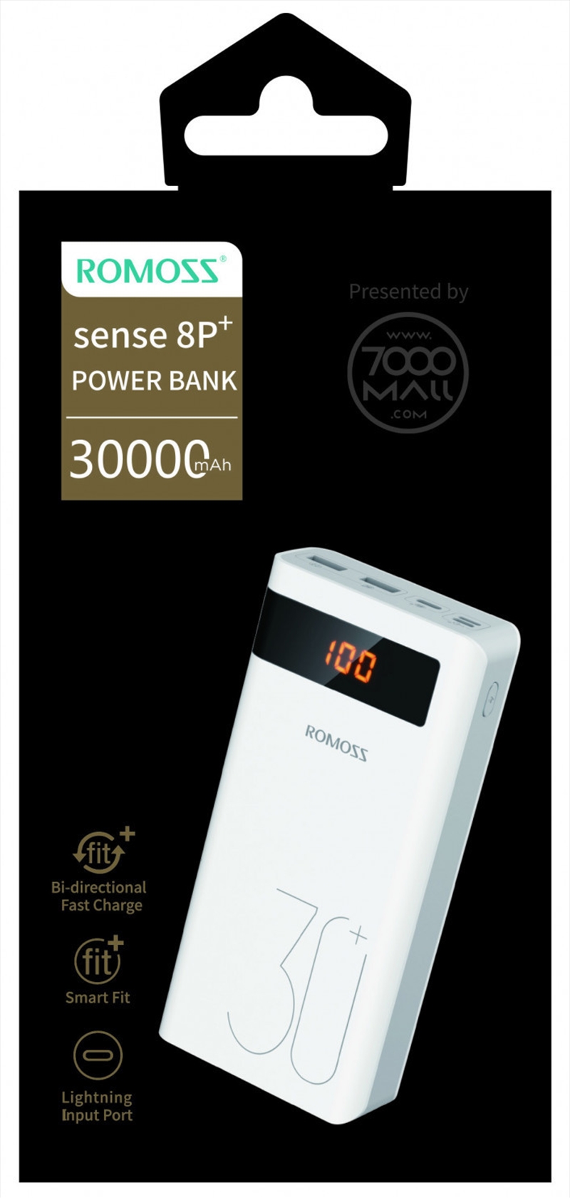 Romoss Power Bank Sense 8P+ 30,000 mAh Fast Charging/Product Detail/Power Adaptors