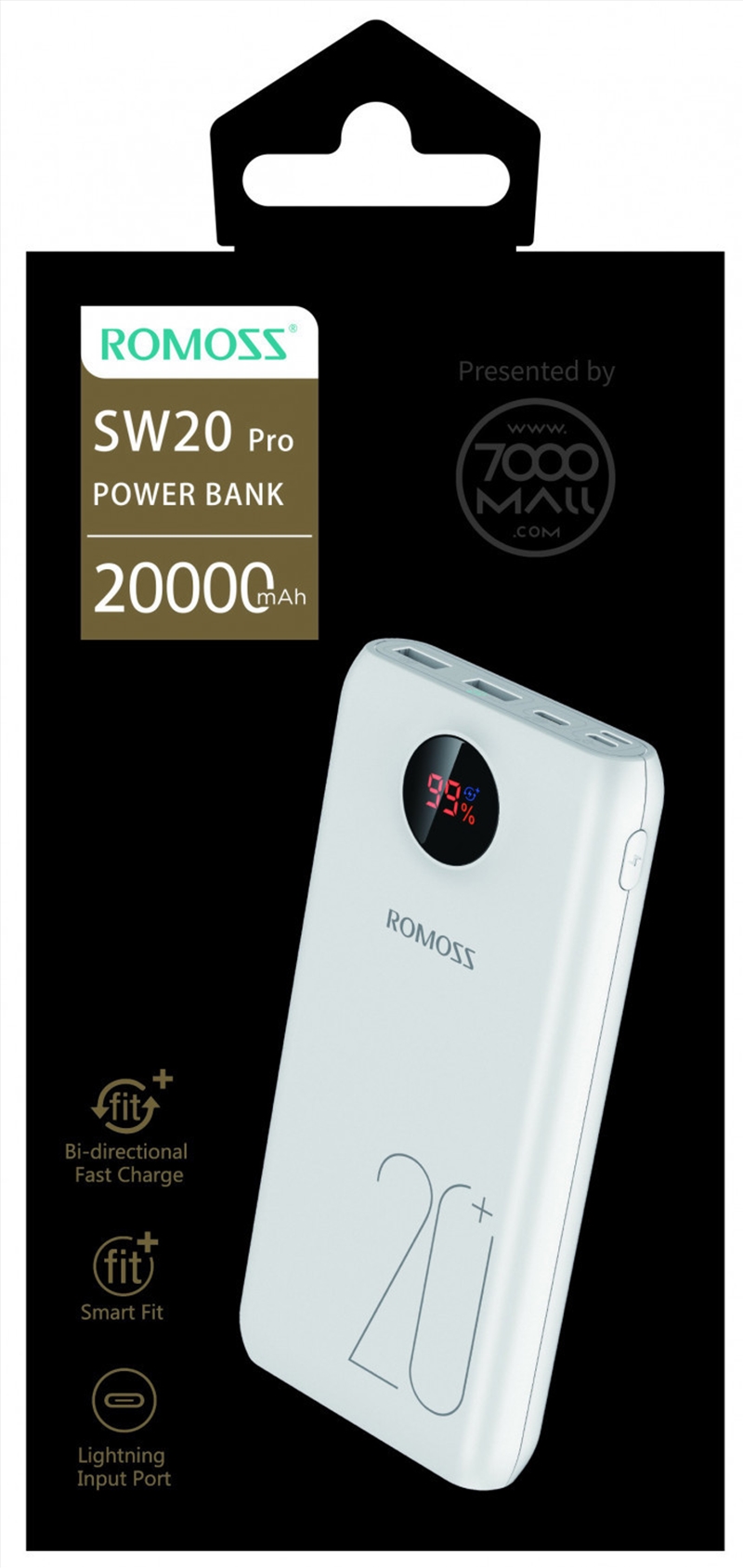 Romoss Power Bank SW20 Pro 20,000 mAh Fast Charging/Product Detail/Power Adaptors