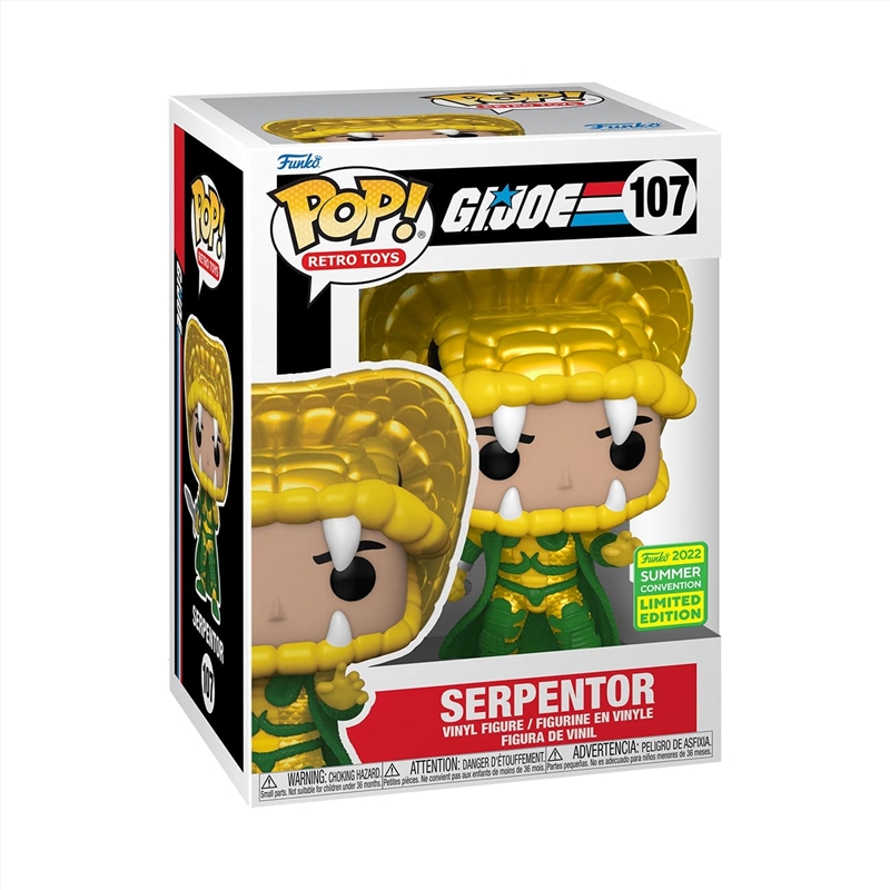 G.I. Joe - Serpentor Pop! SD22 RS/Product Detail/Convention Exclusives