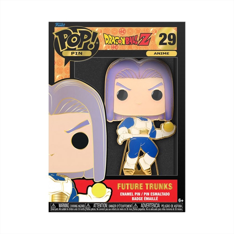 Dragon Ball Z - Future Trunks 4" Pop! Enamel Pin/Product Detail/Funko Collections