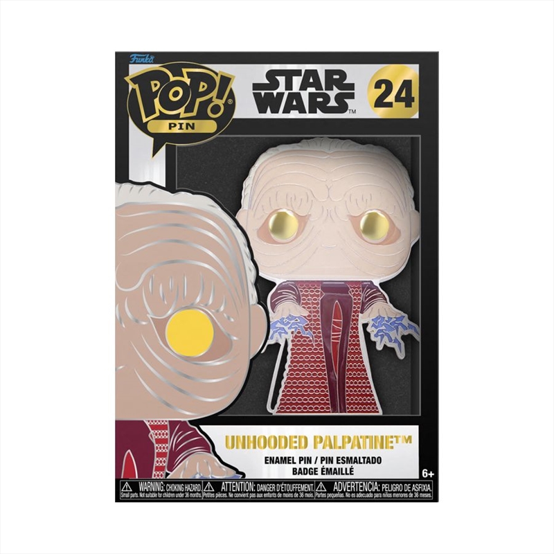 Star Wars - Palpatine Unhooded 4" Pop! Enamel Pin/Product Detail/Funko Collections