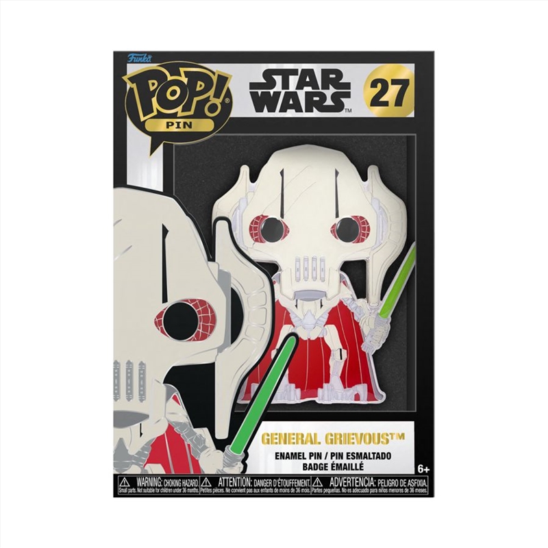 Star Wars - General Grievous 4" Pop! Enamel Pin/Product Detail/Funko Collections