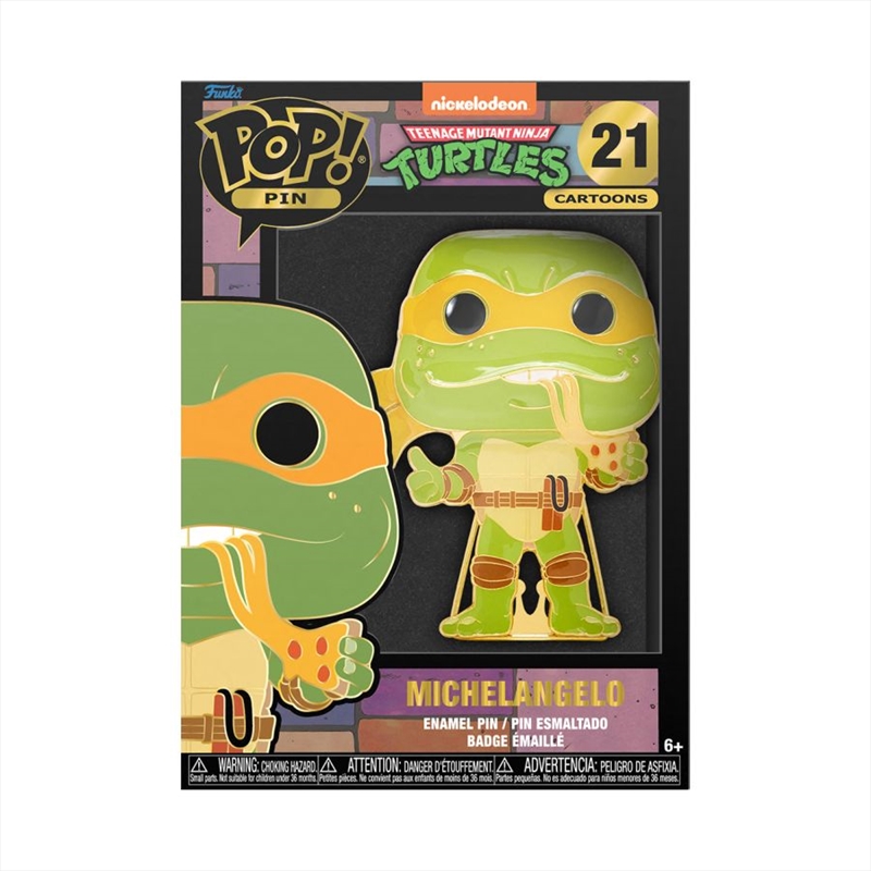 Teenage Mutant Ninja Turtles (TV 1987) - Michelangelo 4" Pop! Enamel Pin/Product Detail/Funko Collections