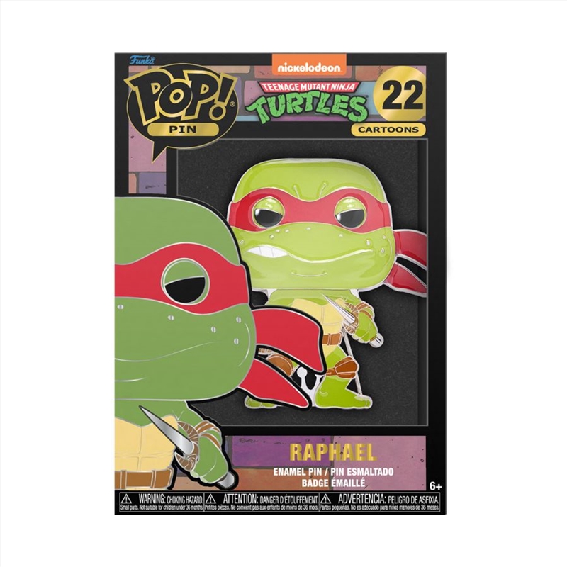 Teenage Mutant Ninja Turtles (TV 1987) - Raphael 4" Pop! Enamel Pin/Product Detail/Funko Collections