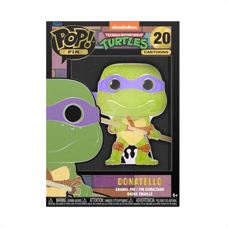 Teenage Mutant Ninja Turtles (TV 1987) - Donatello 4" Pop! Enamel Pin/Product Detail/Funko Collections